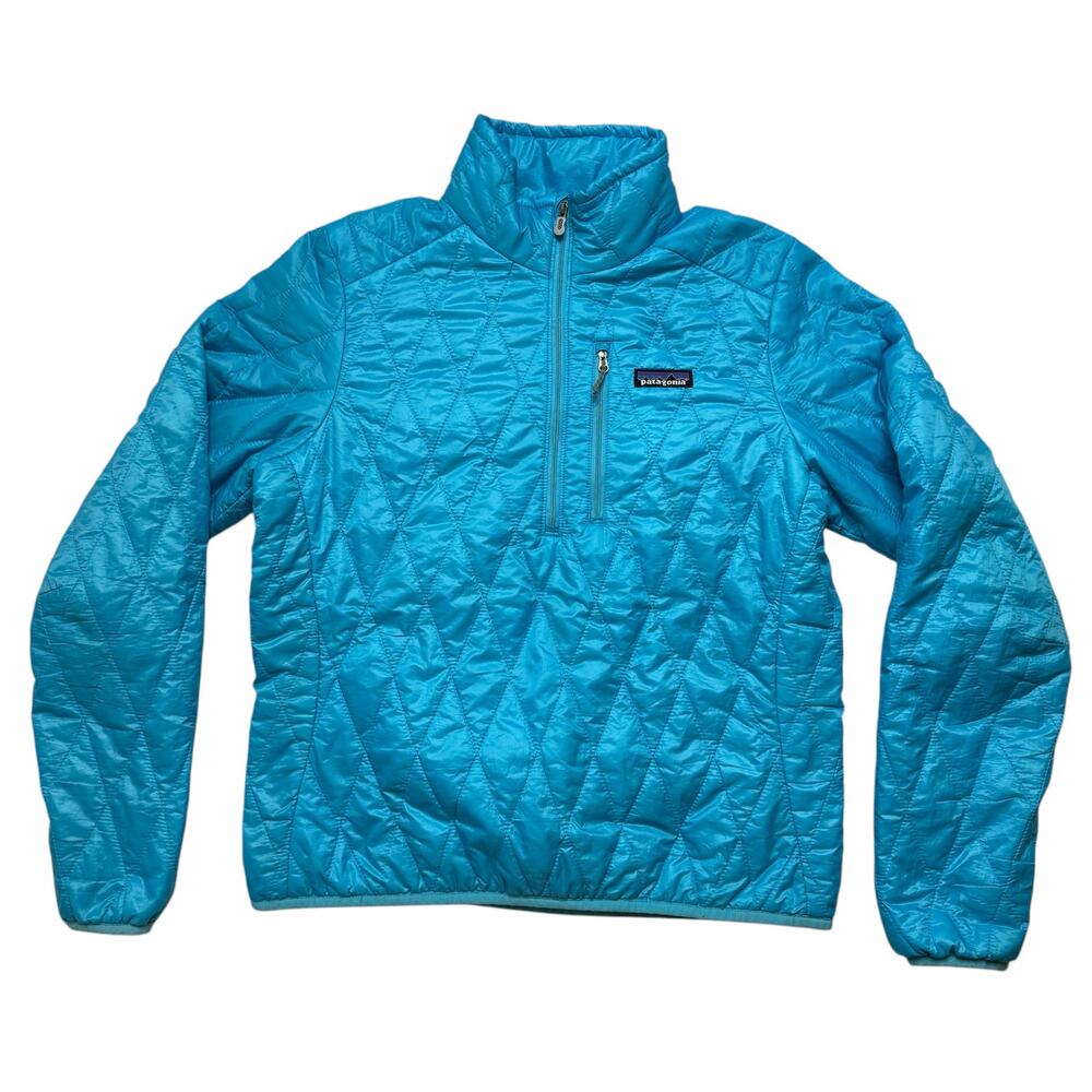 PATAGONIA Womens Nano Puff Pullover Quilted Jacket Water Blue Size Small #84025 - Picture 4 of 11